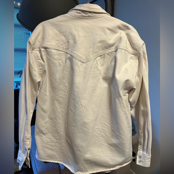 Levi’s Cream Denim Jacket - Picture 3 of 3